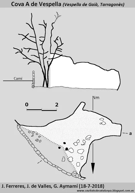 Topografía de VESPELLA, COVA A DE