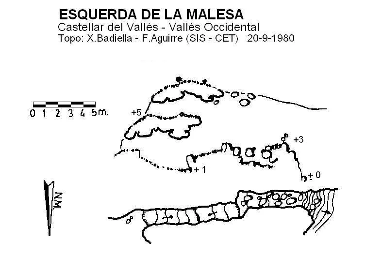 Topografia de MALESA, ESQUERDA DE LA