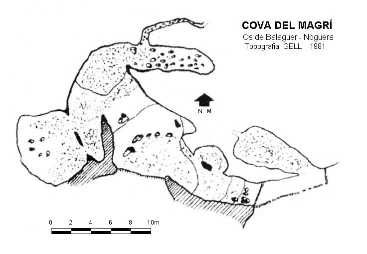 Topographie de MAGRÍ, COVA DEL