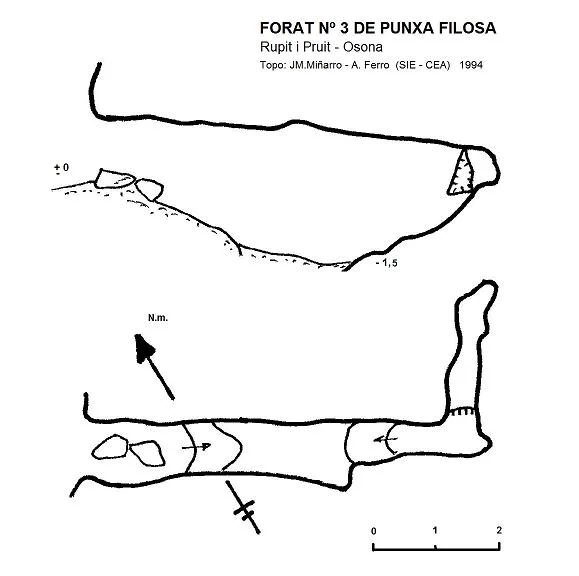 Topografia de PUNXA FILOSA, FORAT Nº3 DE
