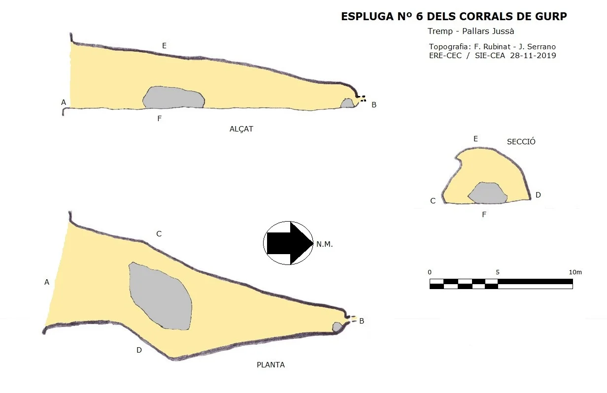 Topografia de CORRALS DE GURP, ESPLUGA Nº6 DELS