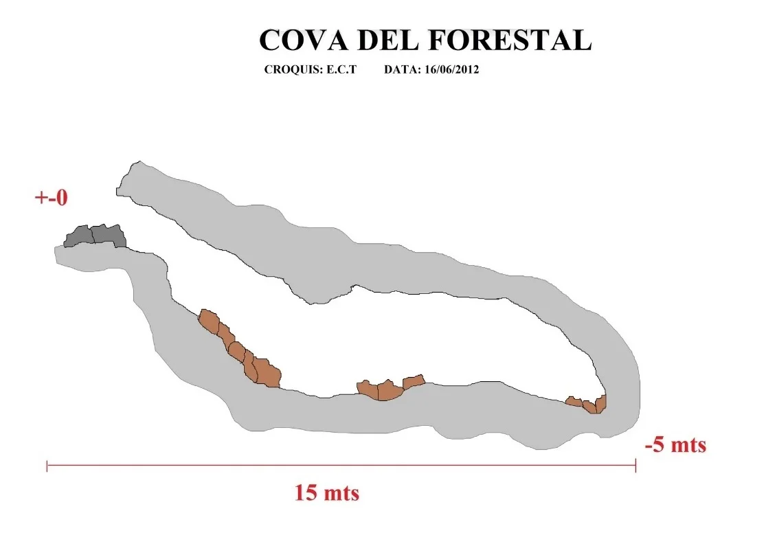 Topographie de FORESTAL, COVA DEL