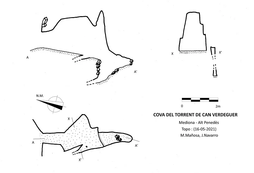 Topografia de TORRENT DE CAN VERDEGUER, COVA DEL