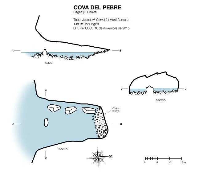Topografía de PEBRE, COVA DEL