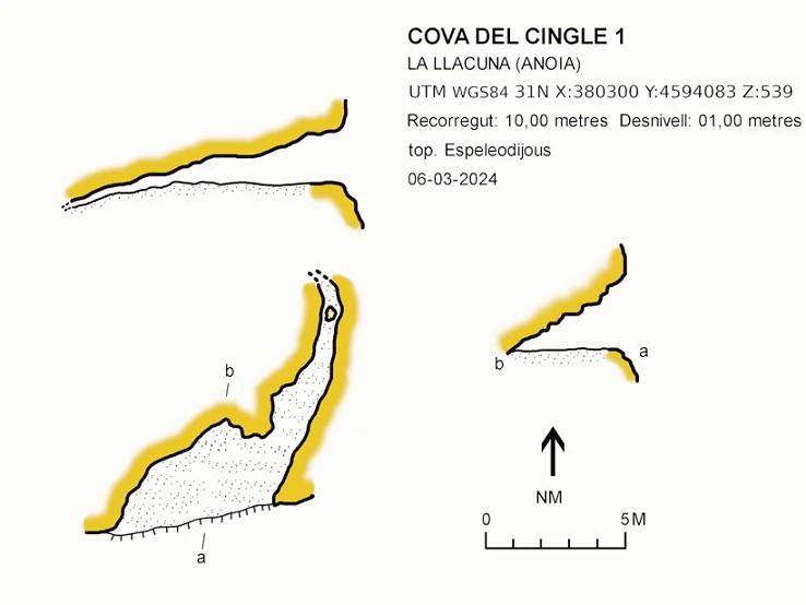 Topographie de CINGLE, COVES DEL