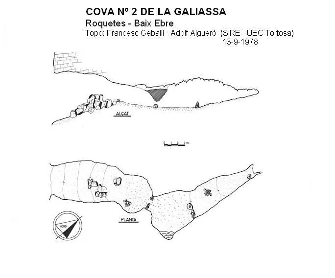 Topografía de GALIASSA, COVA Nº2 DE LA