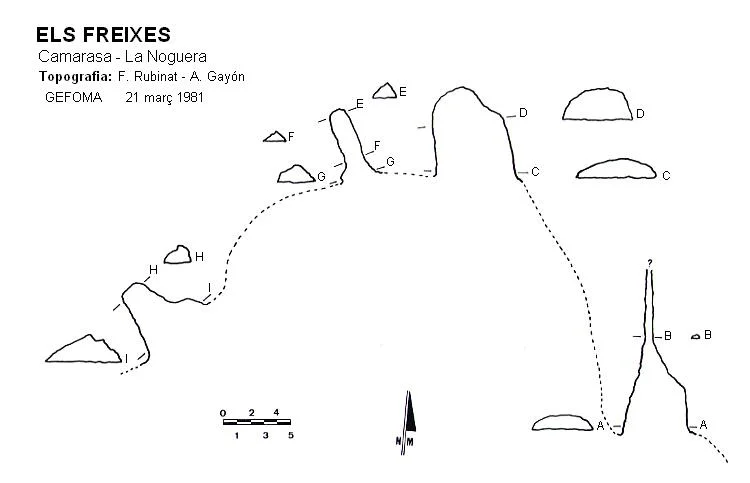 Topografía de FREIXES, ELS