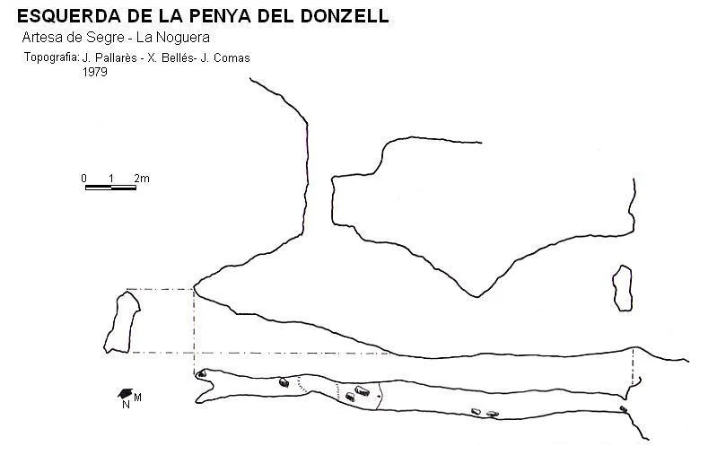 Survey of PENYA DEL DONZELL, ESQUERDA DE LA