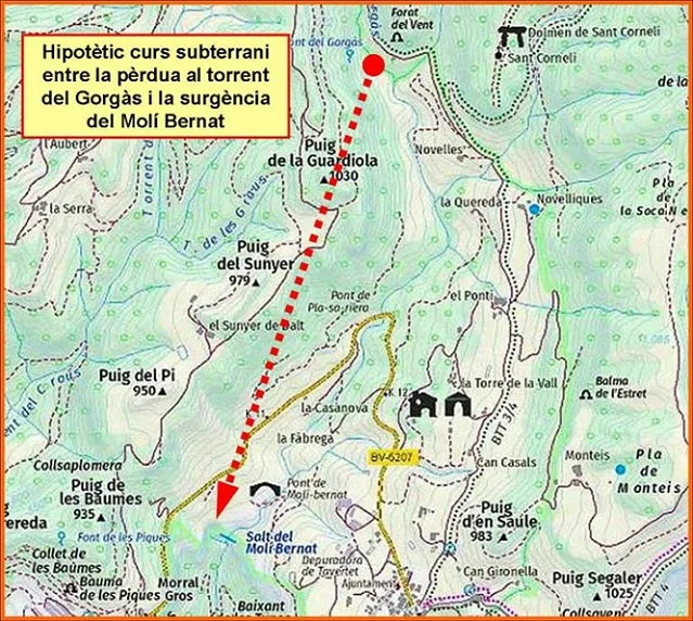 Survey of MOLÍ BERNAT, SURGÈNCIA DEL