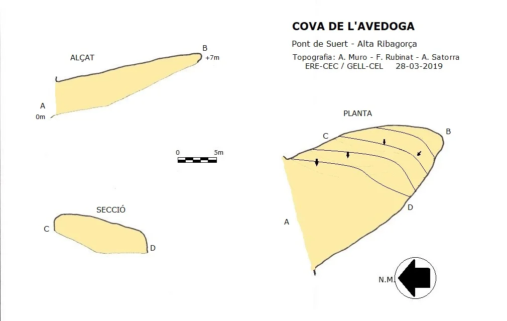 Topografía de AVEDOGA, COVA DE L'