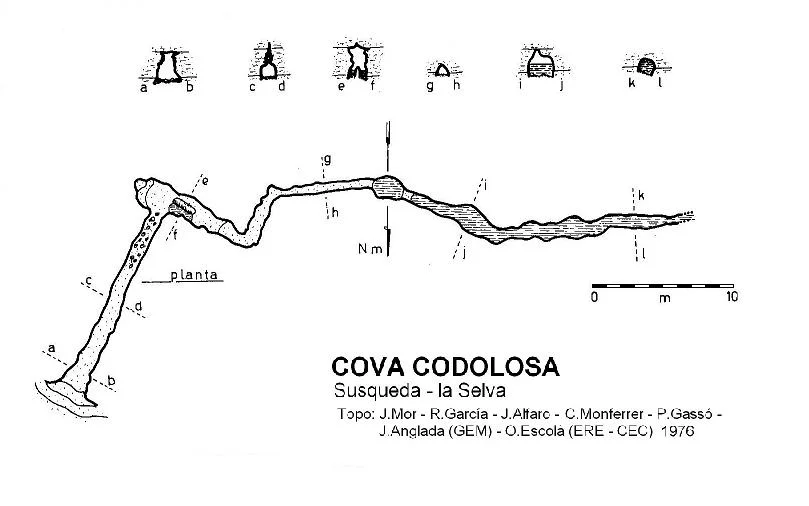 Topografia de CODOLOSA, COVA