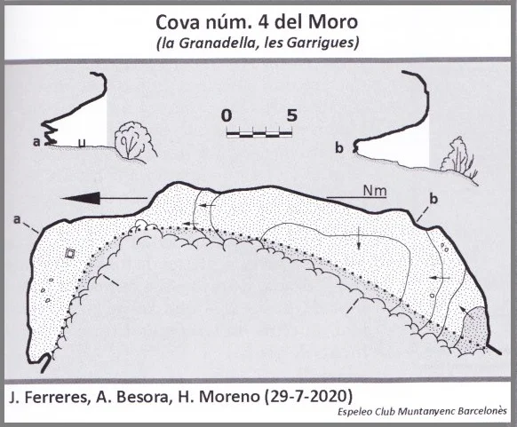 Topographie de MORO, COVA Nº4 DEL