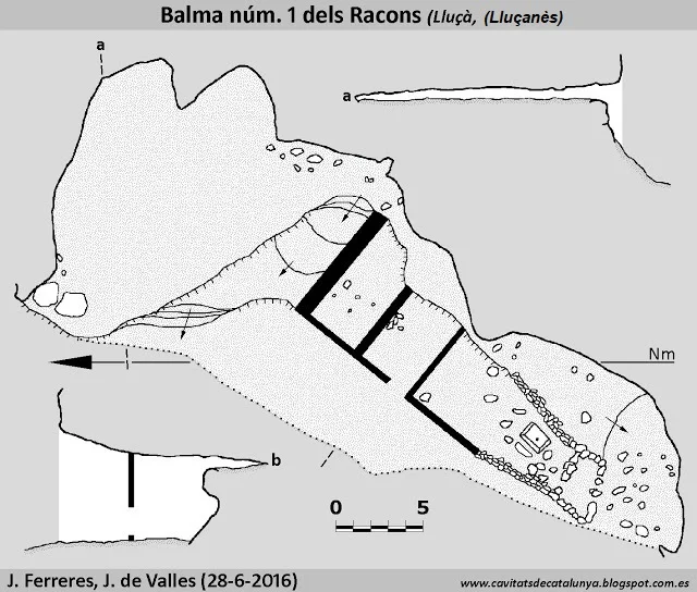 Topografía de RACONS, BALMA Nº1 DELS