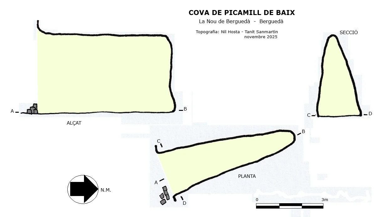 Topographie de PICAMILL DE BAIX, COVA DE