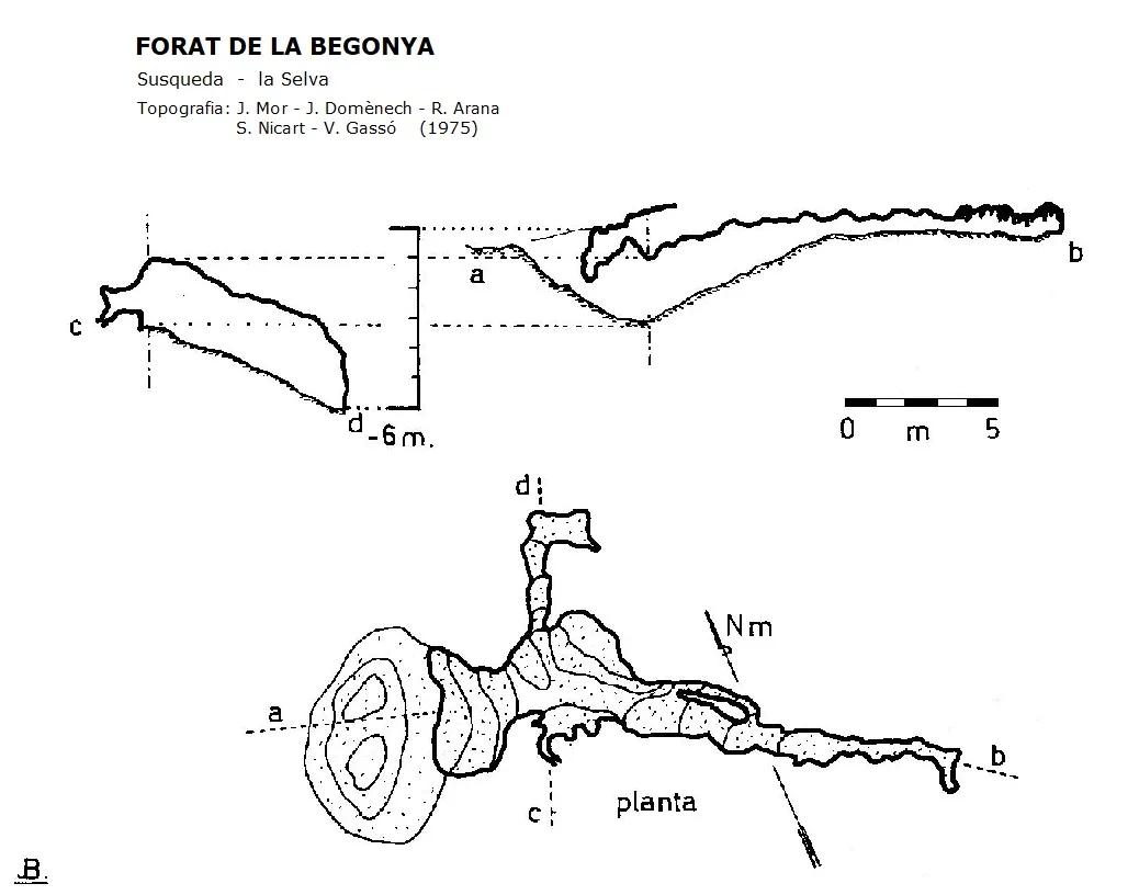 Topographie de BEGONYA, FORAT DE LA