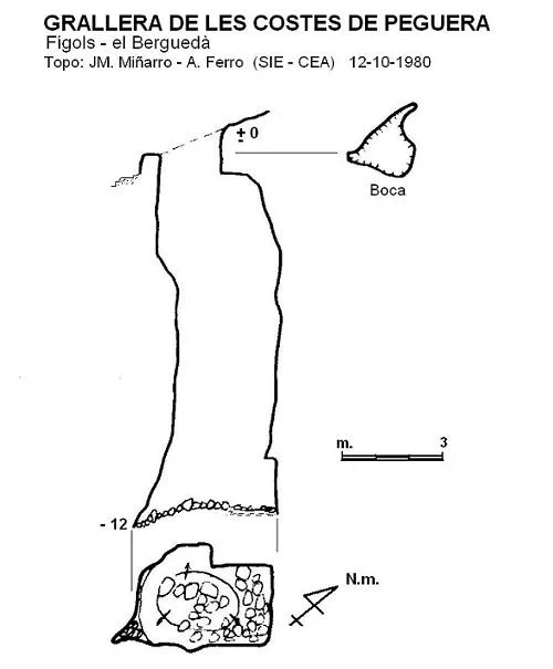 Topografia de COSTES DE PEGUERA, GRALLERA DE LES