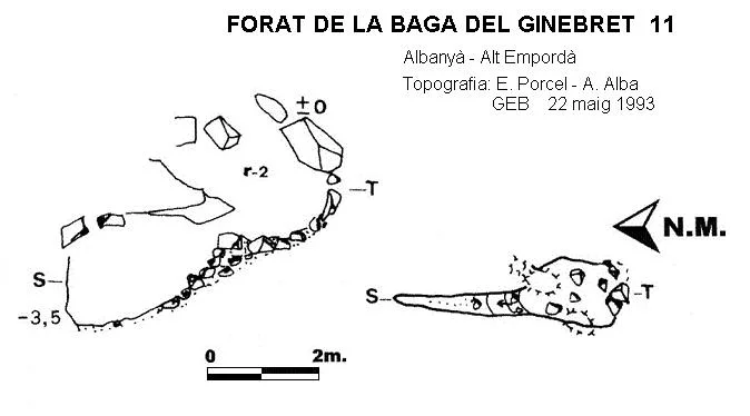 Topografia de BAGA DEL GINEBRET 11, FORAT DE LA