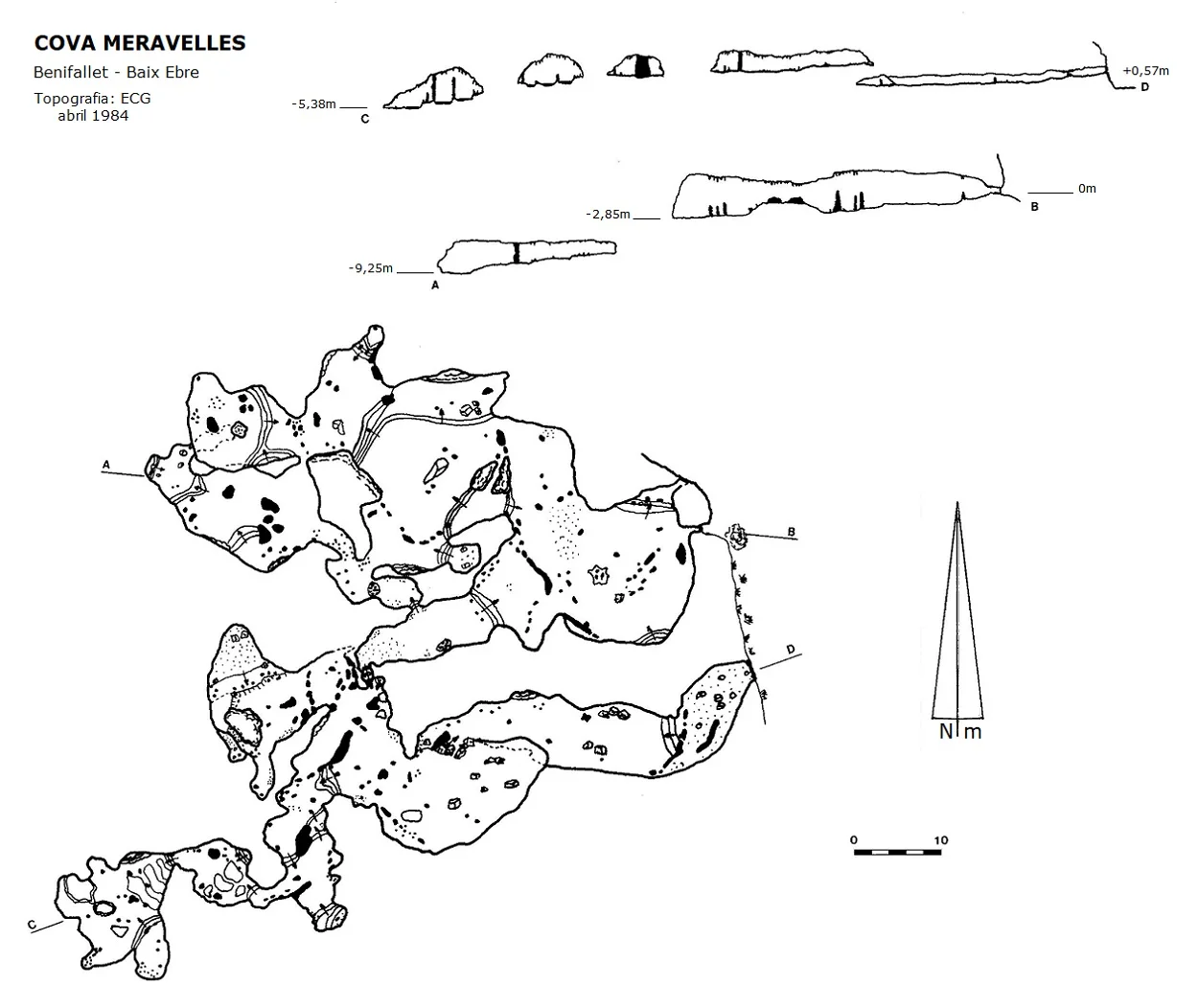 Topografia de MERAVELLES, COVA