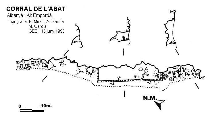 Topografia de CORRAL DE L'ABAT
