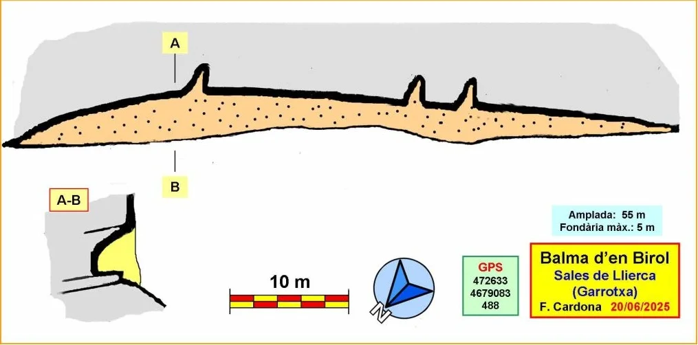 Topografía de BIROL, BALMA D'EN