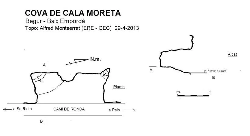Topografia de CALA MORETA, COVA DE