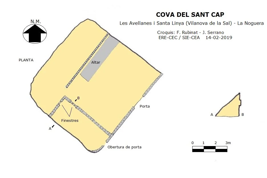 Topografia de SANT CAP, COVA DEL