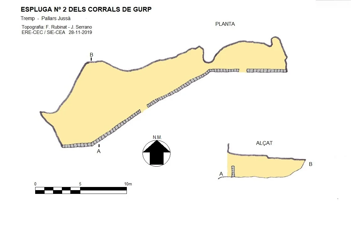 Topografia de CORRALS DE GURP, ESPLUGA Nº2 DELS