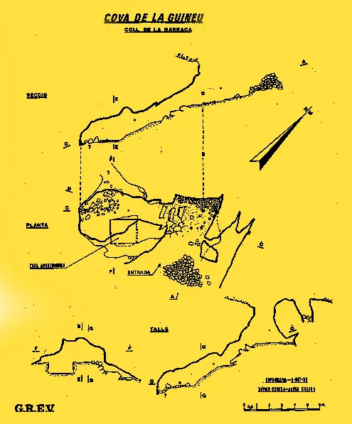 Topographie de GUINEU, COVA DE LA