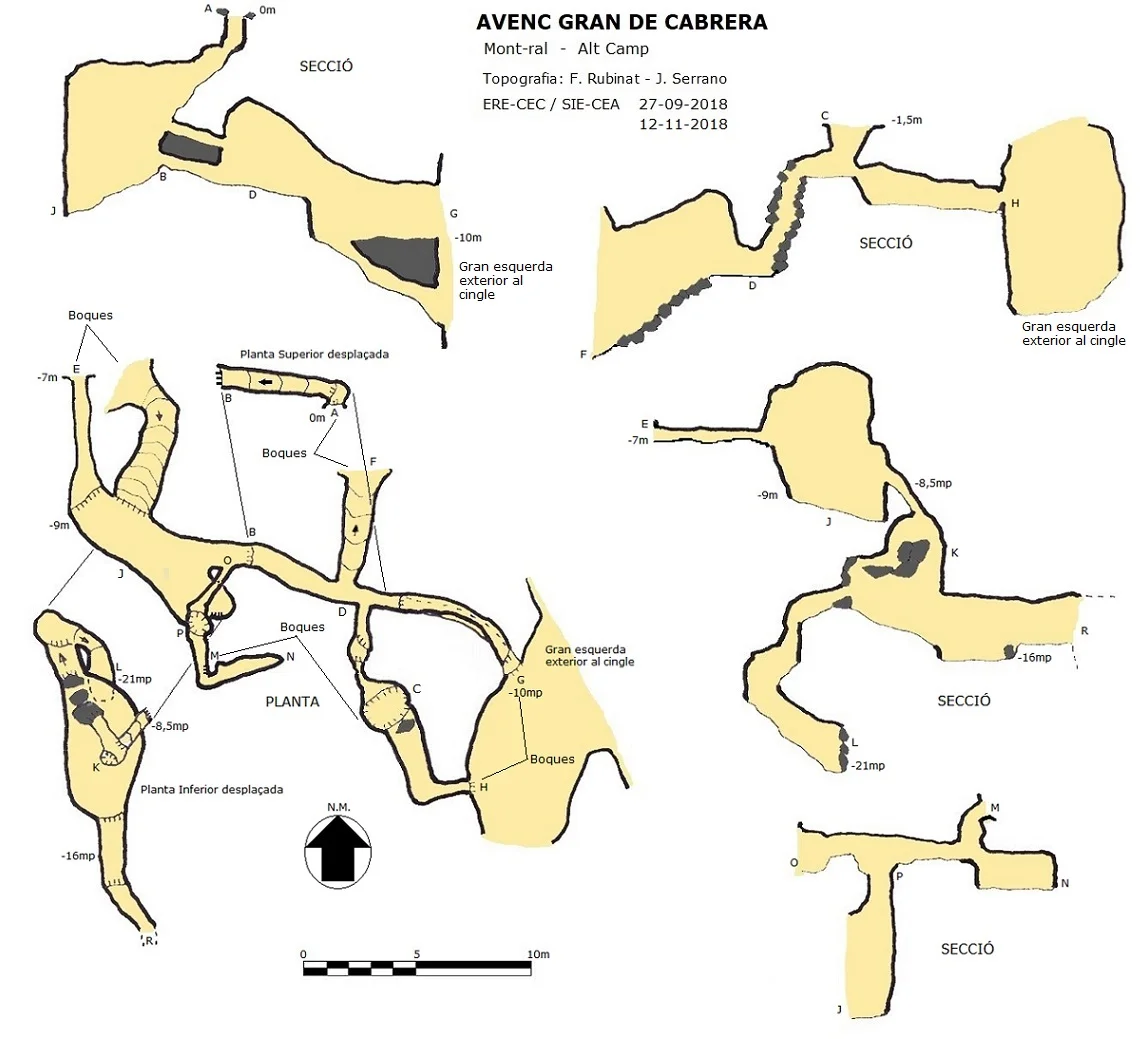 Topografia de CABRERA, AVENC GRAN DE
