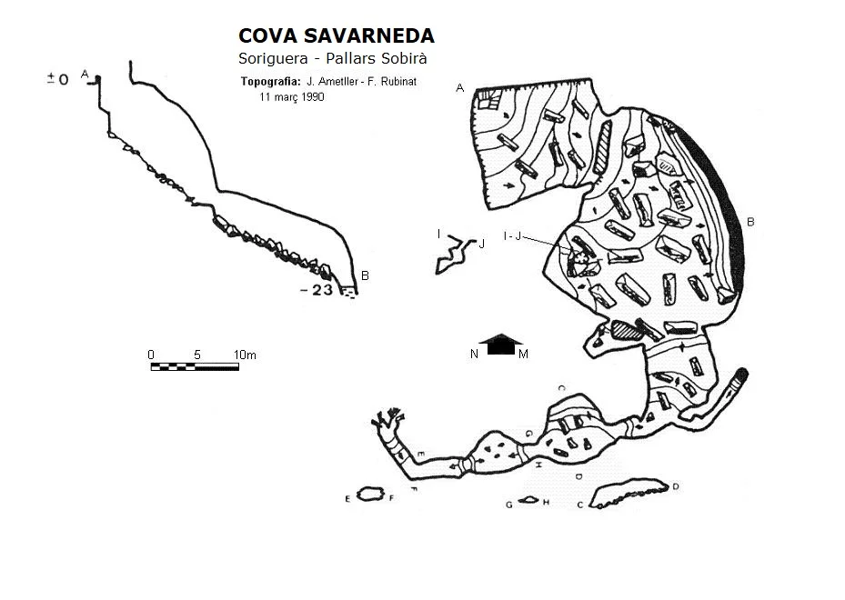 Topografia de SAVARNEDA, COVA