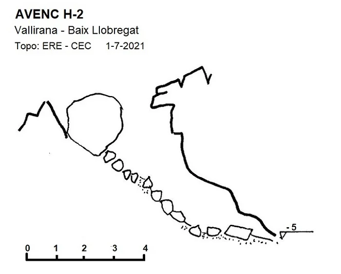 Topografia de H-2, AVENC
