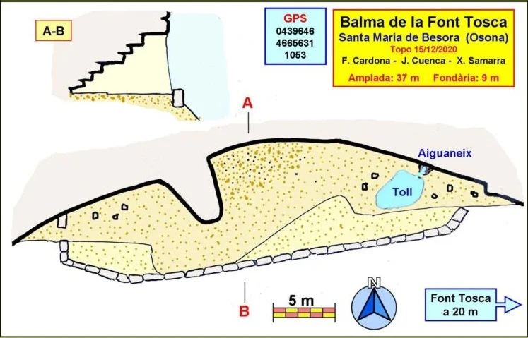 Survey of FONT TOSCA, BALMA DE LA