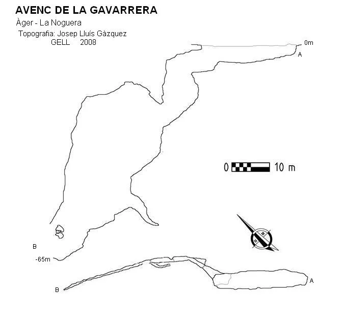 Topografia de GAVARRERA, AVENC DE LA
