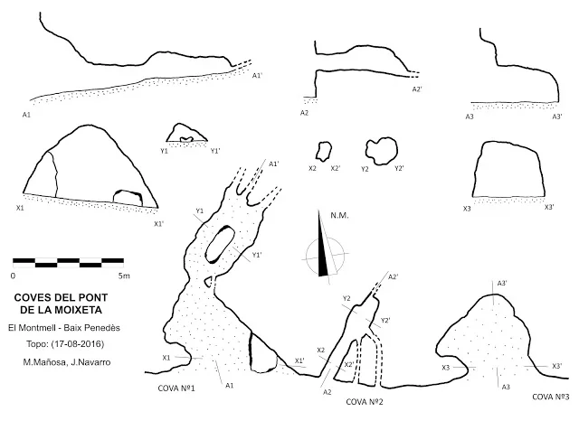 Topografía de PONT DE LA MOIXETA, COVES DEL