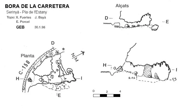 Topografia de CARRETERA, BORA DE LA