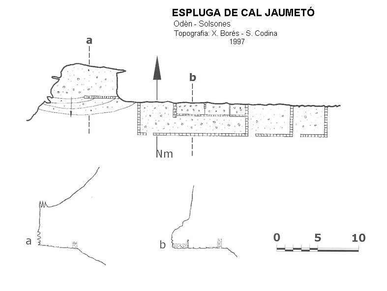Topografia de CAL JAUMETÓ, ESPLUGA DE