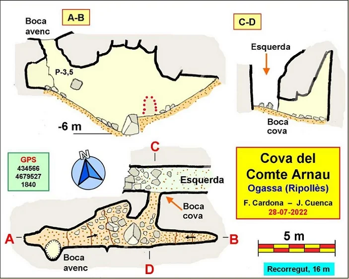 Topografia de COMTE ARNAU, COVA DEL