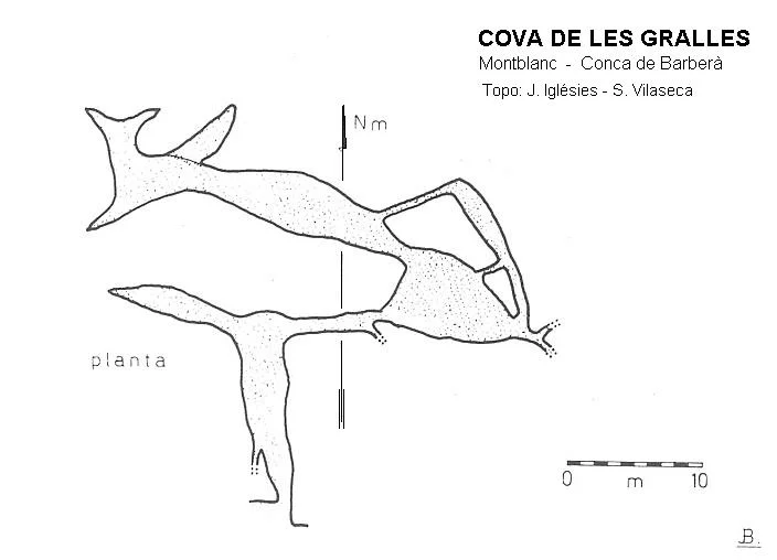 Topografía de GRALLES, COVA DE LES