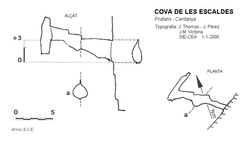 Survey of ESCALDES, COVA DE LES