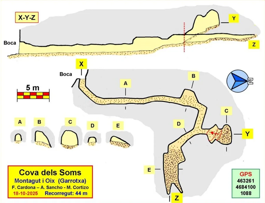 Topographie de SOMS, COVA DELS