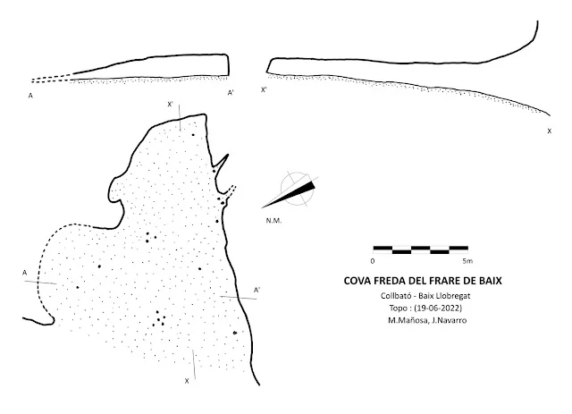 Topografía de FREDA DEL FRARE DE BAIX, COVA