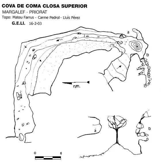 Topografia de COMA CLOSA SUPERIOR, COVA DE LA