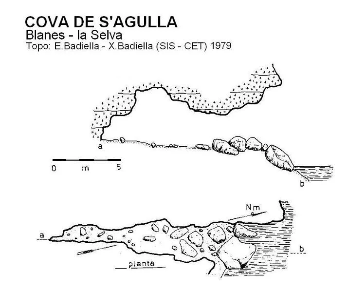 Topografia de AGULLA, COVA DE S'