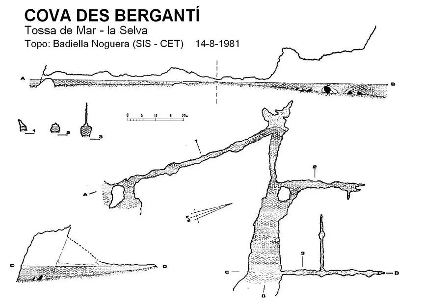 Topographie de BERGANTÍ, COVA DES