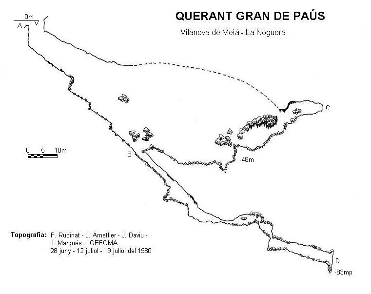 Topografia de PAÚS,  QUERANT GRAN DE