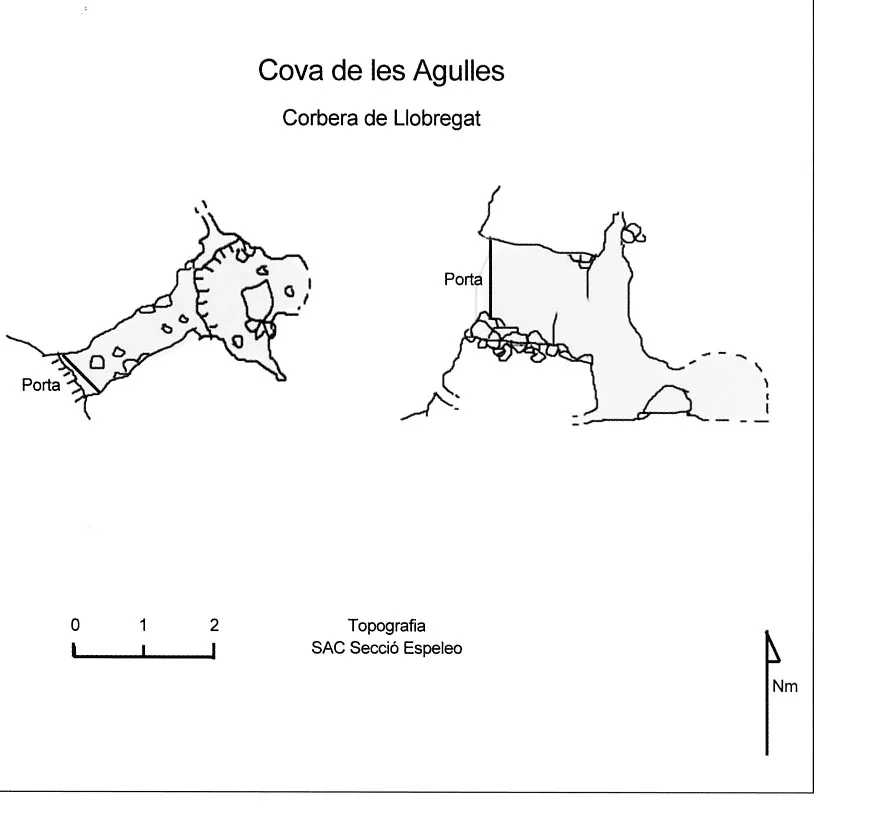 Topographie de AGULLES, COVA DE LES