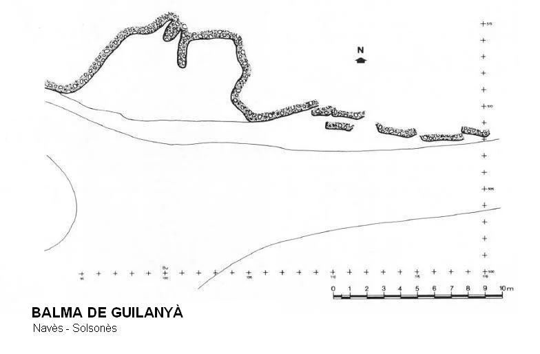 Topografia de GUILANYÀ, BALMA DE