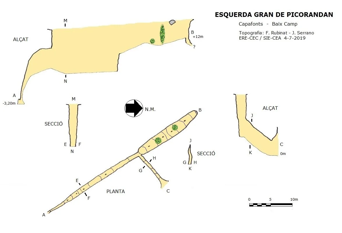 Topographie de PICORANDAN, ESQUERDA GRAN DE