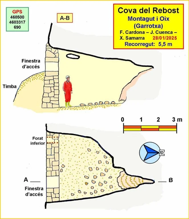Topographie de REBOST, COVA DEL
