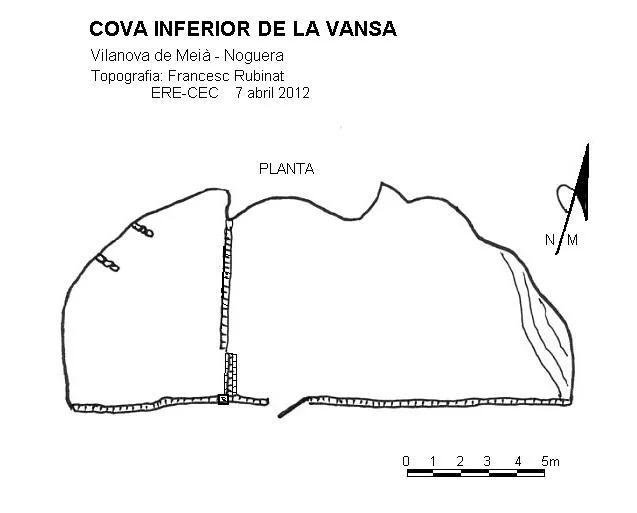 Topografia de VANSA, COVA INFERIOR DE LA